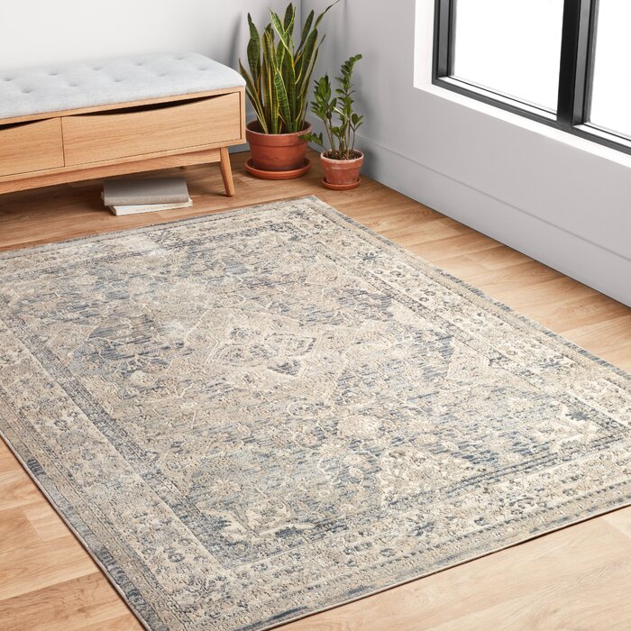 Charlton Home Sagefield Power Loom Performance Gray Rug Reviews